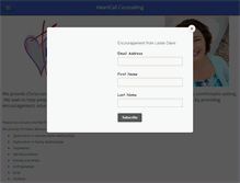 Tablet Screenshot of heartcallcounseling.org